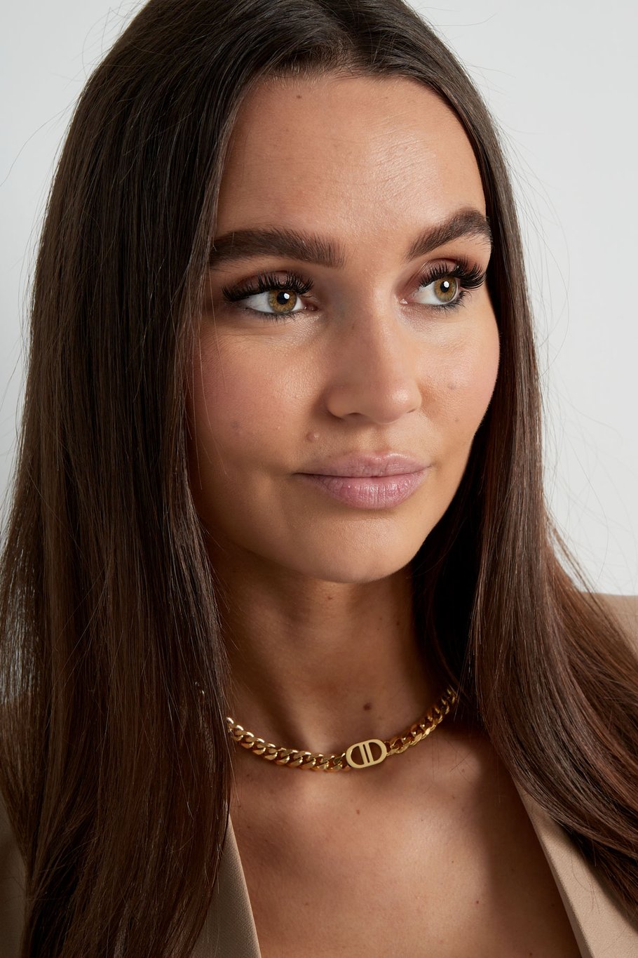 Necklace The Good Life Gold Color Stainless Steel Picture2